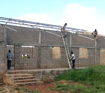 Construction of new church in Soumdina