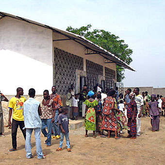 Congregation Outside of Feign Church