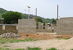 The construction of the second building is well underway