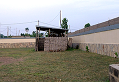 The children meet in a temporary structure