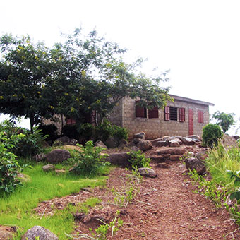 Cement Block Church at Lama Bou