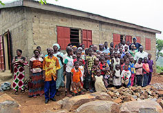 Lama Bou Congregation in Front of Church