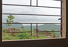 The inspiring view from inside the church