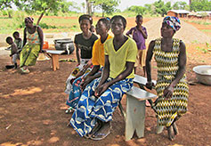 Women resting