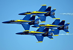 The US Navy Blue Angels will be featured