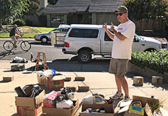 Kent took a load of unsold items to the Salvation Army