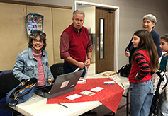 The ticket sales table did a brisk business