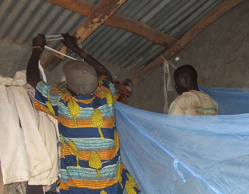 Malaria Net Installation