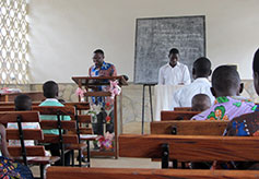 Pastor Phillipe Preaching in French With a Kabiyé Interpreter