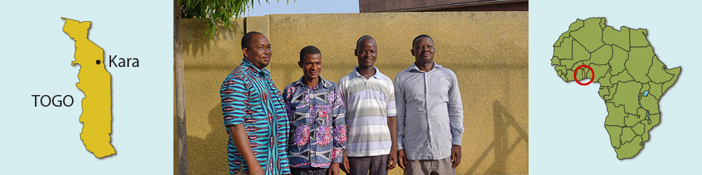 Four Pastors and Togo Map