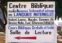 Bible Center Sign