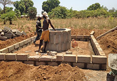 Construction of the Well's Brick Enclosure